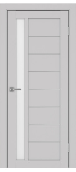 Межкомнатная дверь Турин_554АПП.21 молдинг алюм.хром.60  Пепельный