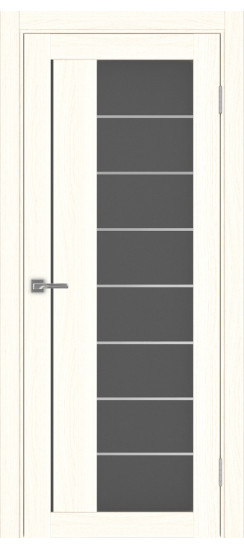 Межкомнатная дверь Турин_524АСС.22 молдинг алюм.хром.60  Ясень светлый