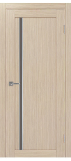 Межкомнатная дверь Турин_527АПС.121 молдинг алюм.хром.35  Дуб беленый FL