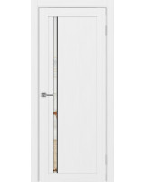 Турин_527АПС.121 молдинг алюм.чёрн. ЭКО-шпон Белый лёд