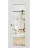 Турин_501АСС.2 молдинг алюм.чёрн. ЭКО-шпон Ясень серебристый