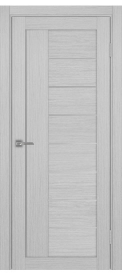 Межкомнатная дверь Турин_524AПП.11 молдинг алюм.хром.60  Дуб серый FL
