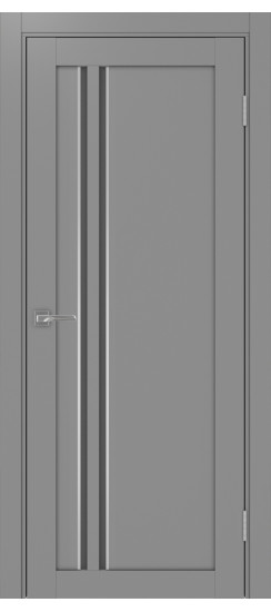 Межкомнатная дверь Турин_525АПС.121 молдинг алюм.хром.60  Серый