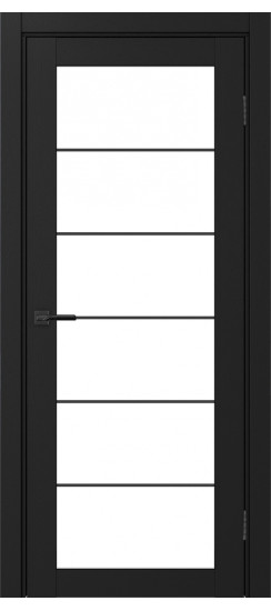 Межкомнатная дверь Турин_501АСС.2 молдинг алюм.чёрн.30  Антрацит
