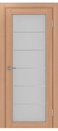 Межкомнатная дверь Турин_501АСС.2 молдинг алюм.хром.30  Ясень тёмный