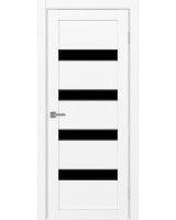 Турин_505AПC.12 молдинг алюм.чёрн. ЭКО-шпон Белый снежный