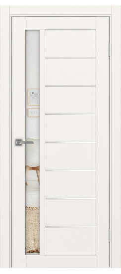 Межкомнатная дверь Турин_554АПП.21 молдинг алюм.хром.60  Бежевый