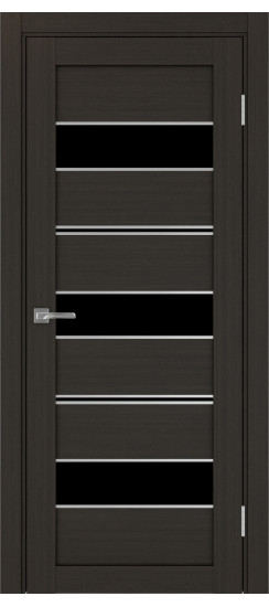 Межкомнатная дверь Турин_526АППmax.122 молдинг алюм.хром.40  Венге FL