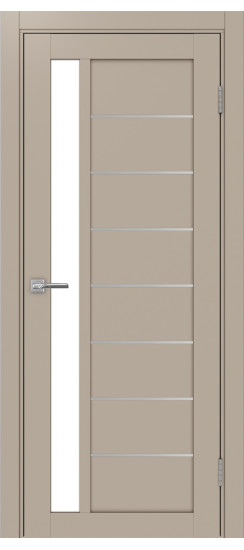 Межкомнатная дверь Турин_554АПП.21 молдинг алюм.хром.60  Мокко
