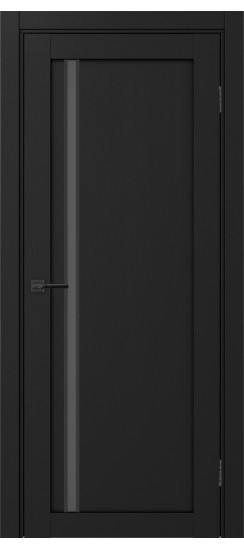 Межкомнатная дверь Турин_527АПС.121 молдинг алюм.чёрн.35  Антрацит