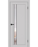 Турин_528AПС.121 молдинг алюм.чёрн. ЭКО-шпон Пепельный