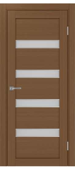 Межкомнатная дверь Турин_505AПC.12 молдинг алюм.хром.30  Орех NL