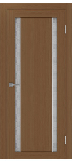 Межкомнатная дверь Турин_522АПС.212 молдинг алюм.хром.60  Орех NL