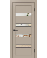 Турин_505AПC.12 молдинг алюм.чёрн. ЭКО-шпон Мокко