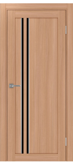 Межкомнатная дверь Турин_525АПС.121 молдинг алюм.хром.60  Ясень тёмный