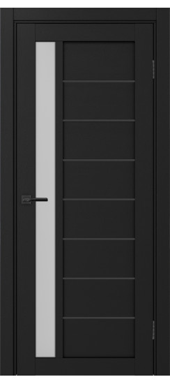 Межкомнатная дверь Турин_554АПП.21 молдинг алюм.чёрн.60  Антрацит