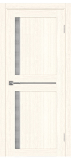 Межкомнатная дверь Турин_523АПС.221 молдинг алюм.хром.60  Ясень светлый