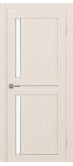 Межкомнатная дверь Турин_523АПП.221 молдинг алюм.хром.60  Ясень перламутровый