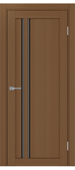 Межкомнатная дверь Турин_525АПС.121 молдинг алюм.чёрн.60  Орех NL