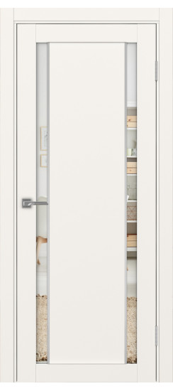 Межкомнатная дверь Турин_522AПП.212 молдинг алюм.хром.60  Бежевый