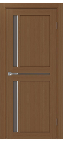 Межкомнатная дверь Турин_523АПС.221 молдинг алюм.хром.60  Орех NL