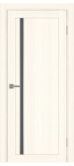 Межкомнатная дверь Турин_527АПС.121 молдинг алюм.хром.35  Ясень светлый