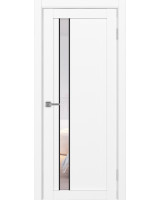 Турин_528AПС.121 молдинг алюм.чёрн. ЭКО-шпон Белый снежный