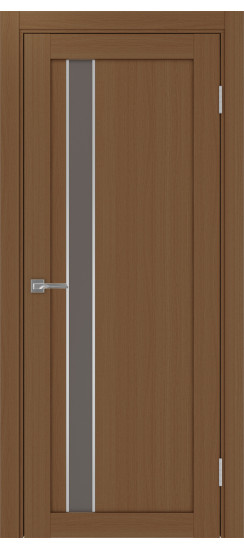 Межкомнатная дверь Турин_528AПС.121 молдинг алюм.хром.60  Орех NL