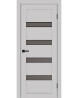 Турин_505AПC.12 молдинг алюм.чёрн. ЭКО-шпон Пепельный