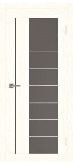 Межкомнатная дверь Турин_524АСС.22 молдинг алюм.хром.60  Ясень светлый