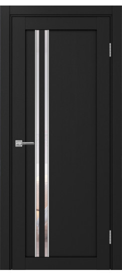 Межкомнатная дверь Турин_525АПС.121 молдинг алюм.хром.60  Антрацит