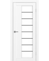 Турин_524АСС.22 молдинг алюм.чёрн. ЭКО-шпон Белый снежный