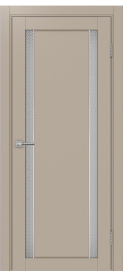 Межкомнатная дверь Турин_522АПС.212 молдинг алюм.хром.60  Мокко