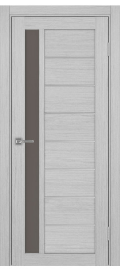 Межкомнатная дверь Турин_554АПП.21 молдинг алюм.хром.60  Дуб серый FL