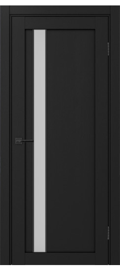 Межкомнатная дверь Турин_528AПС.121 молдинг алюм.чёрн.60  Антрацит