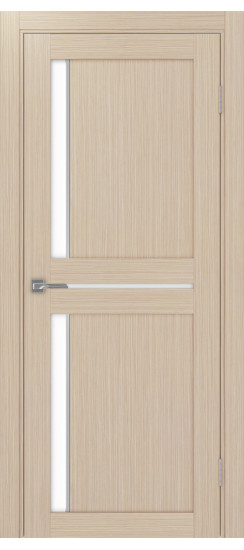 Межкомнатная дверь Турин_523АПП.221 молдинг алюм.хром.60  Дуб беленый FL
