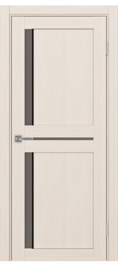 Межкомнатная дверь Турин_523АПС.221 молдинг алюм.чёрн.60  Ясень перламутровый
