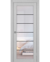 Турин_501АСС.2 молдинг алюм.чёрн. ЭКО-шпон Дуб серый FL