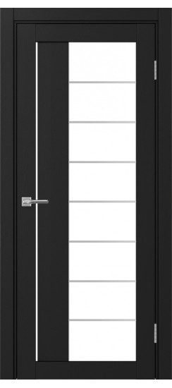 Межкомнатная дверь Турин_524АСС.22 молдинг алюм.хром.60  Антрацит