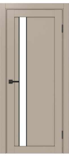 Межкомнатная дверь Турин_528AПП.121 молдинг алюм.чёрн.60  Мокко