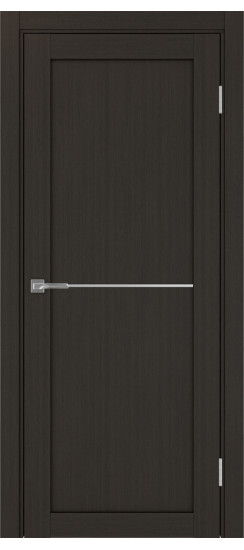 Межкомнатная дверь Турин_502АПП.11 молдинг алюм.хром.35  Венге FL