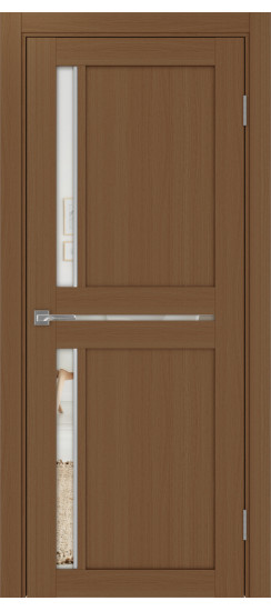 Межкомнатная дверь Турин_523АПП.221 молдинг алюм.хром.60  Орех NL