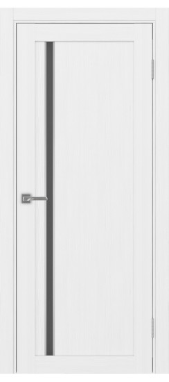 Межкомнатная дверь Турин_527АПС.121 молдинг алюм.хром.35  Белый лёд