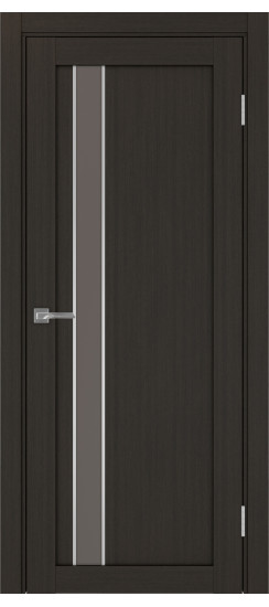 Межкомнатная дверь Турин_528AПС.121 молдинг алюм.хром.60  Венге FL