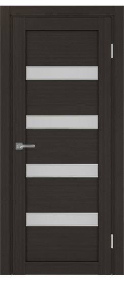 Межкомнатная дверь Турин_505AПC.12 молдинг алюм.хром.30  Венге FL