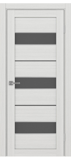 Межкомнатная дверь Турин_526АПС.122 молдинг алюм.хром.40  Ясень серебристый