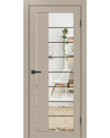 Турин_524АСС.22 молдинг алюм.чёрн. ЭКО-шпон Мокко