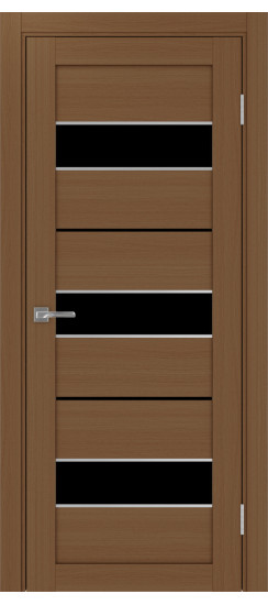 Межкомнатная дверь Турин_526АПП.122 молдинг алюм.хром.40  Орех NL