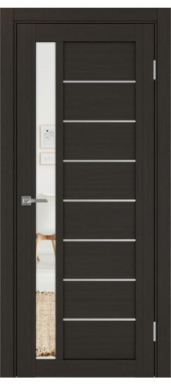 Межкомнатная дверь Турин_554АПП.21 молдинг алюм.хром.60  Венге FL