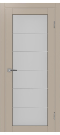 Межкомнатная дверь Турин_501АСС.2 молдинг алюм.хром.30  Мокко